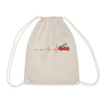 Heartbeat Pompier Pompier Pompier - Sac de sport léger - nature - Devant