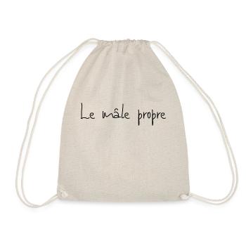 Mâle-Propre - Jeux de Mots fun - Sac de sport léger - nature - Devant