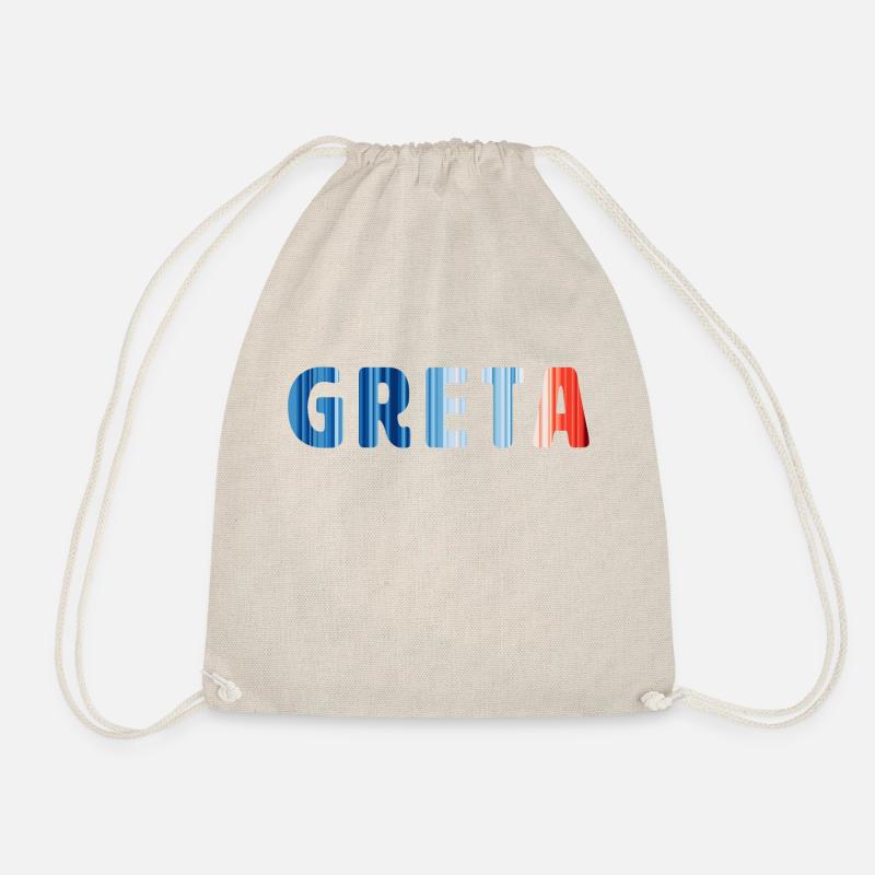 Greta | Warming Stripes - Turnbeutel - Natur