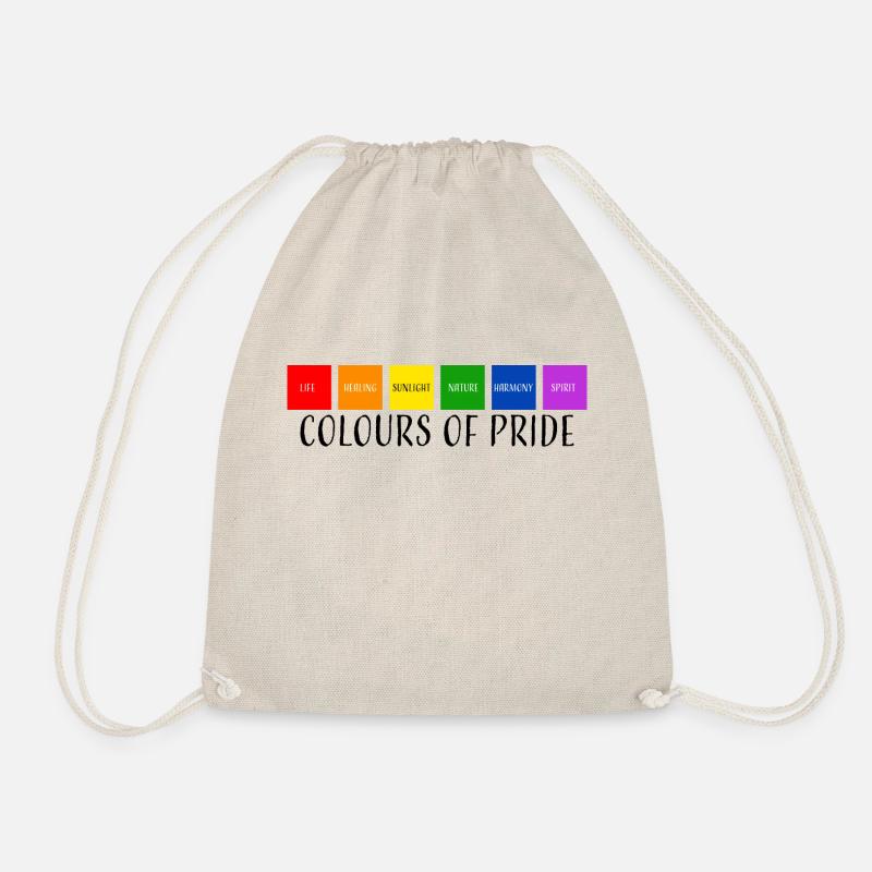 Colours of Pride - Drawstring Bag - nature