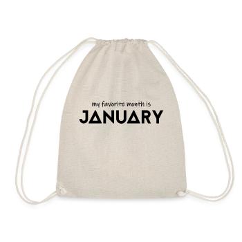 Mon mois préféré est janvier - Sac de sport léger - nature - Devant