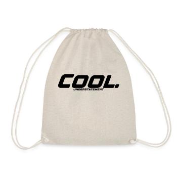 Cool mit understatement Ausdruck Idee Geschenk - Turnbeutel - Natur - Vorne