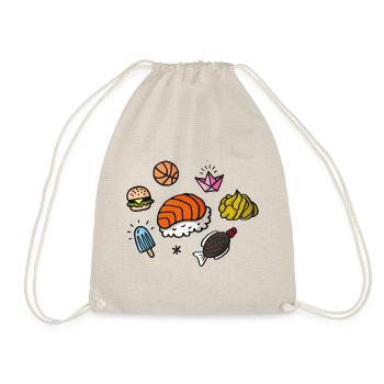 Sushi Summer Party - Drawstring Bag - nature - Front