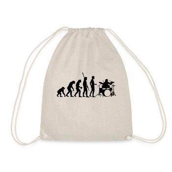 evolution_drummer_b_1c - Turnbeutel - Natur - Vorne