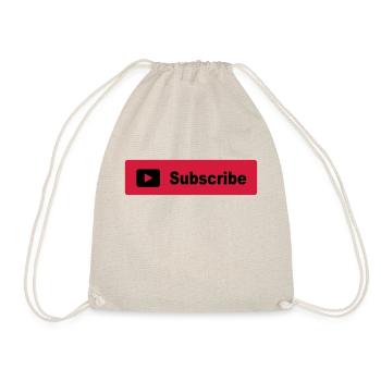 Subscribe Button - Drawstring Bag - nature - Front