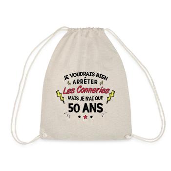 50 ans Anniversaire - Sac de sport léger - nature - Devant