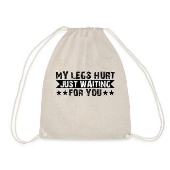 J’ai mal aux jambes juste en t’attendant 6 - Sac de sport léger - nature - Devant