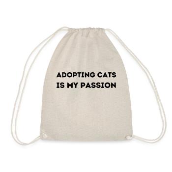 Adopting cats is my passion, Pour les fans de chat - Sac de sport léger - nature - Devant
