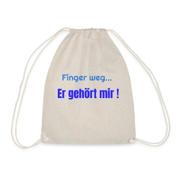 Finger weg er gehört mir - Turnbeutel - Natur - Vorne