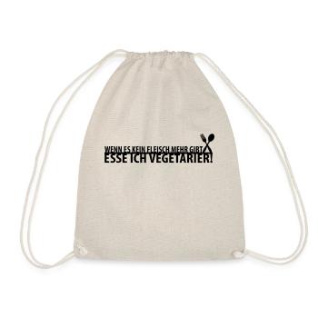 vegetarier - Turnbeutel - Natur - Vorne