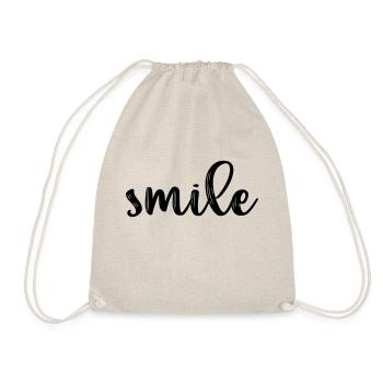 Einfach smile - Turnbeutel - Natur - Vorne