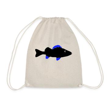 barsch fisch - Turnbeutel - Natur - Vorne