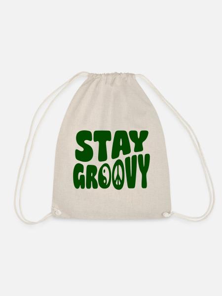 Stay Groovy - Turnbeutel - Natur