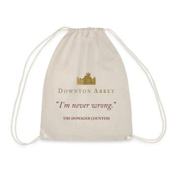 Downton Abbey I'm Never Wrong The Dowager Countess - Drawstring Bag - nature - Front