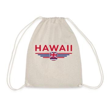 Hawaii Fan T-Shirt – Aloha Style - Drawstring Bag - nature - Front