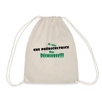 une puéricultrice - Sac de sport léger - nature - Devant