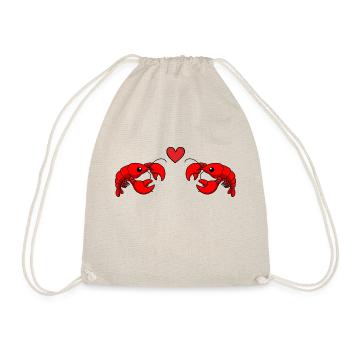 Hummer Comic Couple amour - Sac de sport léger - nature - Devant
