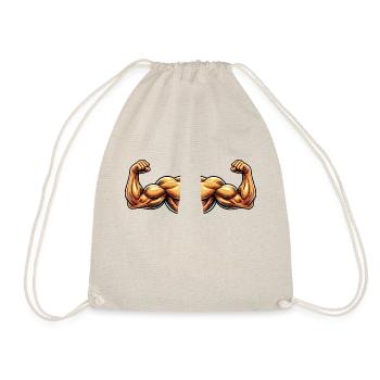 biceps 2 - Drawstring Bag - nature - Front