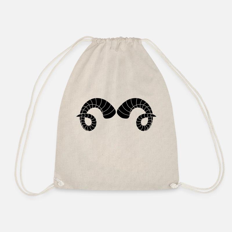 horns - Drawstring Bag - nature