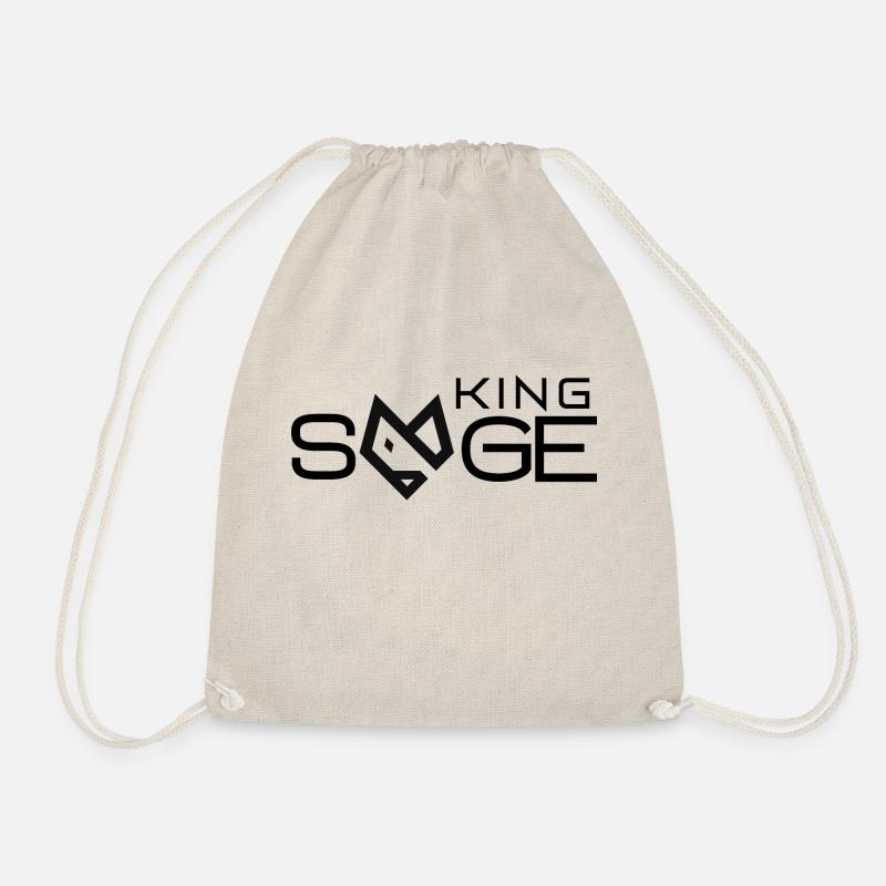 Sage King - Drawstring Bag - nature