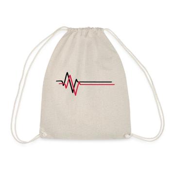 wave_t2 - Drawstring Bag - nature - Front