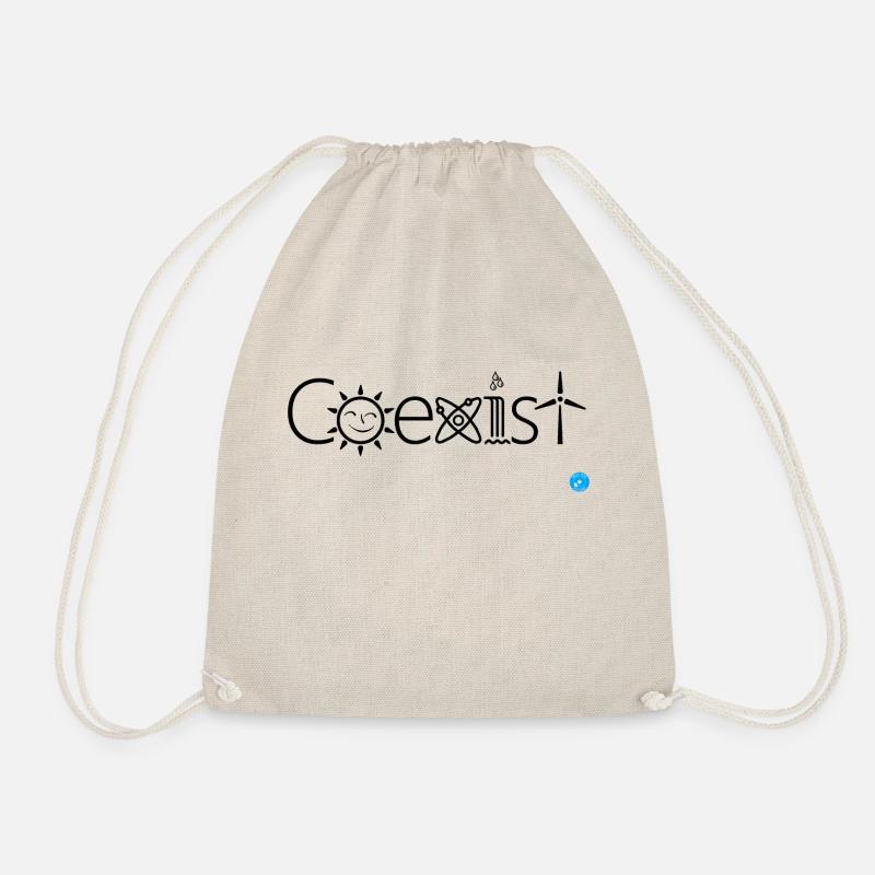 Coexist Solar & Kernkraft & Wasserkraft Windkraft - Turnbeutel - Natur