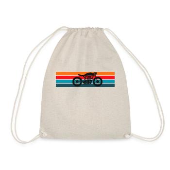 Moto Cafe Racer Retro Design - Sac de sport léger - nature - Devant