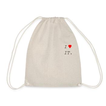 I LOVE IT - Drawstring Bag - nature - Front