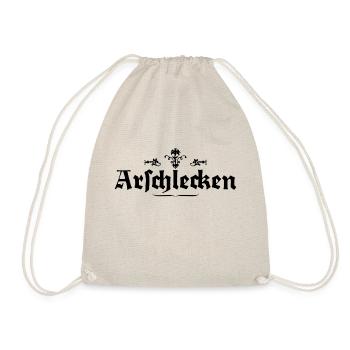 Arschlecken - Turnbeutel - Natur - Vorne