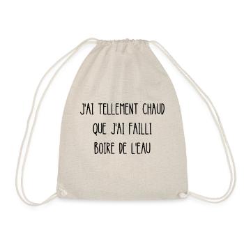 j'ai tellement chaud - Sac de sport léger - nature - Devant