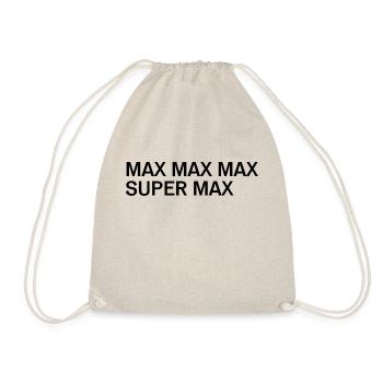 Super Max Fan Shirt - Turnbeutel - Natur - Vorne