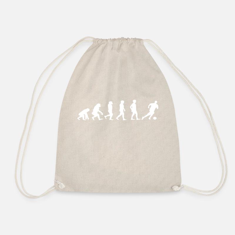 Football evolution - Drawstring Bag - nature