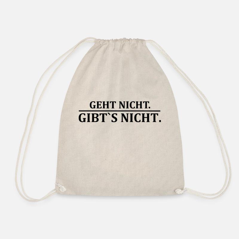 Geht nicht. Gibt´s nicht. - Turnbeutel - Natur