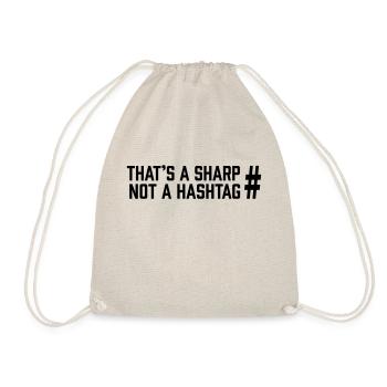 Sharp vs Hashtag - Drawstring Bag - nature - Front