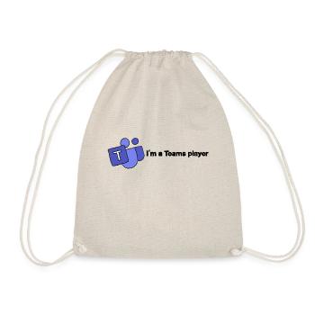 I'm a Teams player - Drawstring Bag - nature - Front