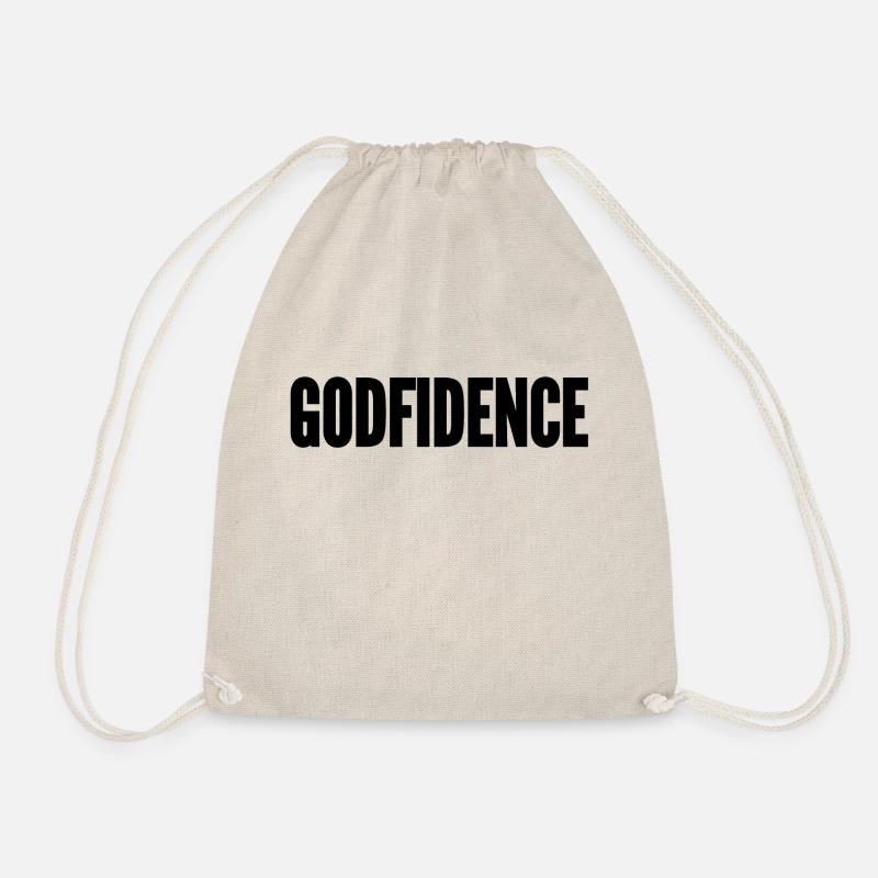 GODfidence schwarz - Turnbeutel - Natur