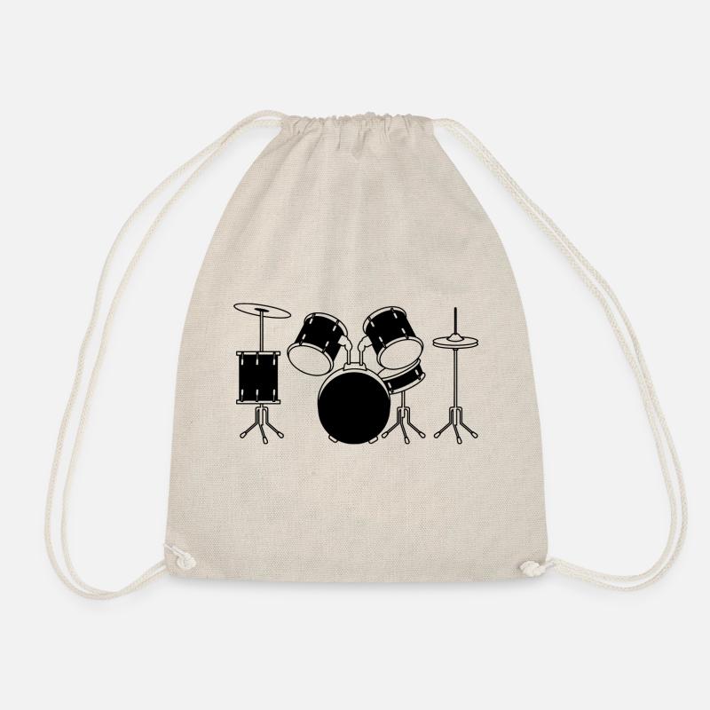 Drum Set - Turnbeutel - Natur