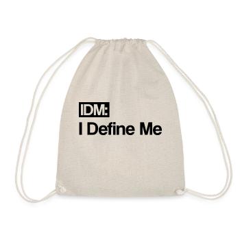 IDM I DEFINE ME b - Drawstring Bag - nature - Front