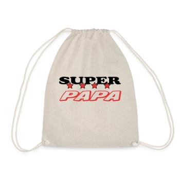 SUPER-VATER - Turnbeutel - Natur - Vorne