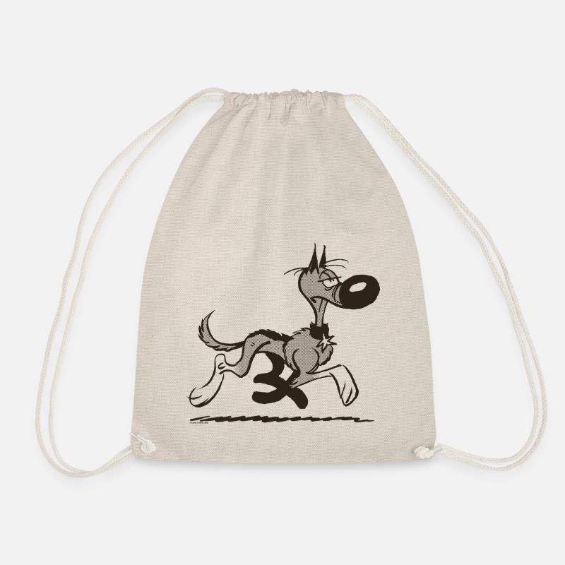 Lucky Luke Rantanplan Design - Turnbeutel - Natur