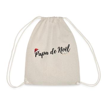 Papa de Noël cadeau papa père - Sac de sport léger - nature - Devant