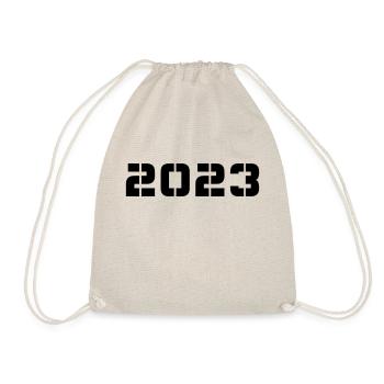 Year of birth Birthday New Year Born In 2023 - Drawstring Bag - nature - Front