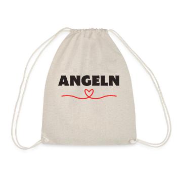 Angeln Angler Fischer - Turnbeutel - Natur - Vorne