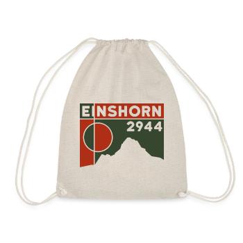 Einshorn Tour Wanderung Wandern Skitour Souvenir - Turnbeutel - Natur - Vorne