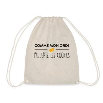 Comme mon ordi j'accepte les cookies - Sac de sport léger - nature - Devant