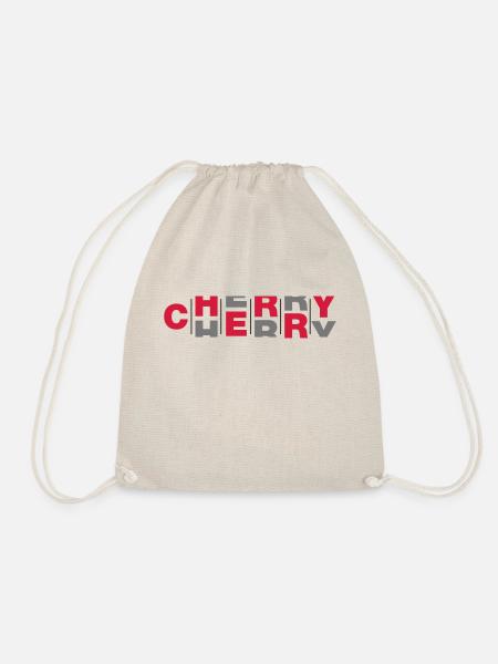 cherry | cherries automat bandit casino slot - Drawstring Bag - nature