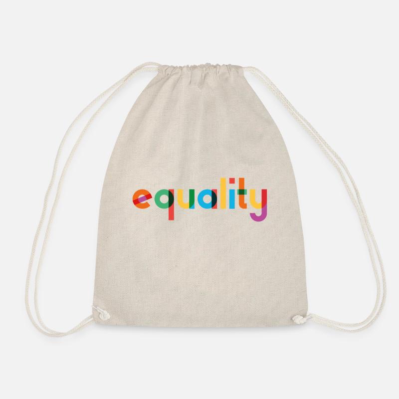 Equality - Rainbow Typography - Turnbeutel - Natur
