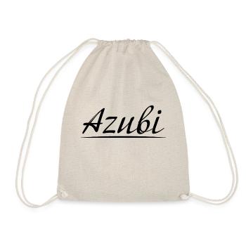 Azubi Tshirt 10 23 schwarz - Turnbeutel - Natur - Vorne