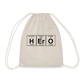 H-Er-O (hero) - Full - Turnbeutel - Natur - Vorne