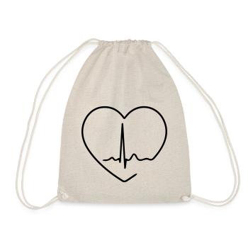 Film cardiaque ECG / ECG - Sac de sport léger - nature - Devant
